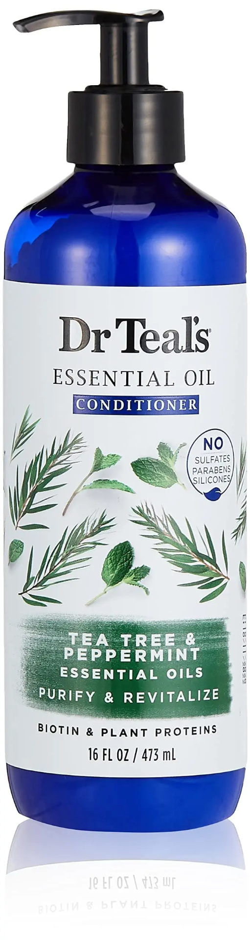DR TEALS ESS OIL TEA TREE N PEPPERMINT COND 473ML